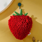 serviettes décoratives fruit forme banane fraise douces absorbantes cuisine ludiques mignonnes texturées filaments épais
