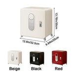 coffre fort rétro vintage mini rangement serrure combinatoire noir rouge beige