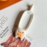 porte sauce forme chat noir blanc visage queue décoratif moderne