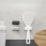 pinces cordons adhésives réutilisables silicone modernes gris blanc multiples utilisations