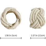 anneaux serviette corde coton rustique set 36 beige clair tressée opacité marine