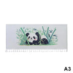 rideau porte romain animal kawaii ours panda chiot frange blanche decoration enfantine