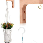 Support mural pour pots de fleurs en bois bronze dans un intérieur moderne