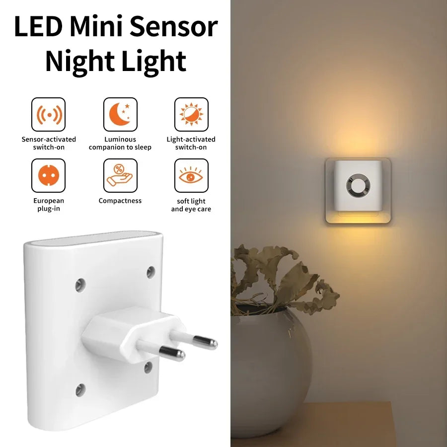 lampe nuit blanc moderne fixée mur éclairage quotidien cuisine chambre entrée étude salle bain
