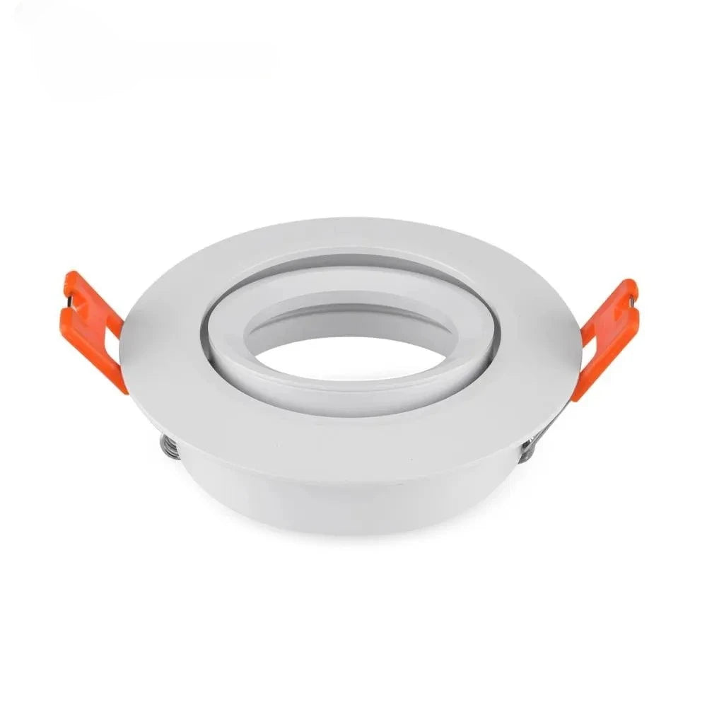 projecteur led spot blanc moderne 90mm gu10 clips orange 24v 260v 10w