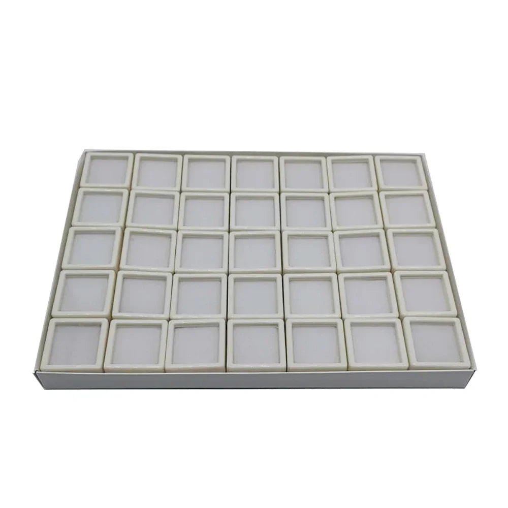 boîtes bijoux noir blanc compartiments carrés moderne storage box organizer showcasegems