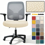 housse chaise polyester vert gris beige moderne tissé 46 53 cm