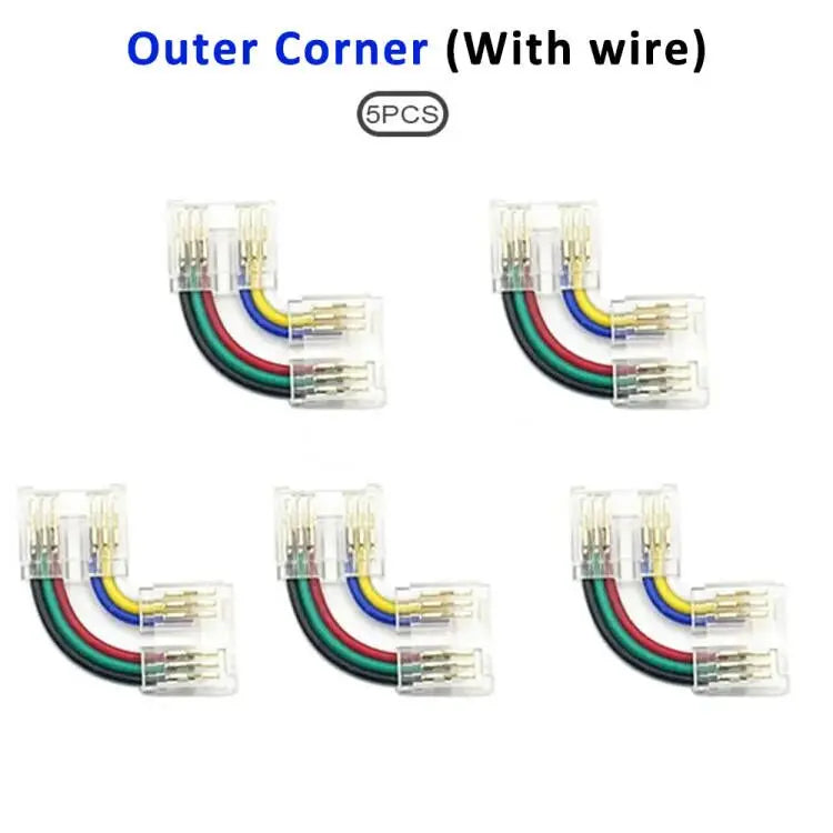 connecteurs led transparent moderne plaques dorées câbles sans soudure 24v certification ul rohs