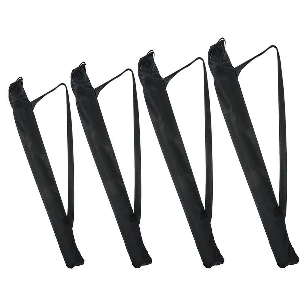 sac rangement polyestère noir pliable multiusage porte bâtons canne pêche parapluie pratique fixations poignées