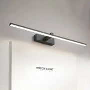 lampe murale led moderne noir blanc gris salle bain miroir meuble minimaliste