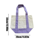 sac toile réutilisable uni multi usages respectueux environnement casual poche fixations blanc vert bleu