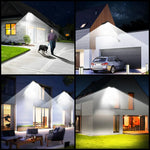 lampadaire solaire led moderne bras articulé détecteur mouvement télécommande éclairage extérieur