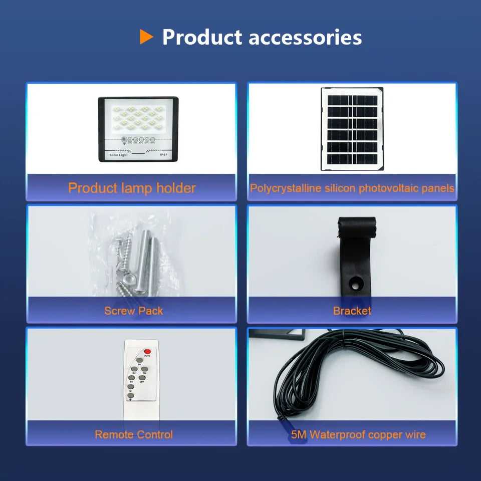 lumière solaire led moderne ip67 noir blanc panneau solaire télécommande capteur mouvement