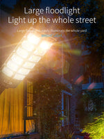 lampe rue led solaire détecteur mouvement moderne sans fil 10000 lumens