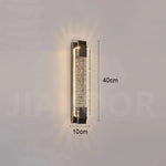 lampe murale moderne or cristal led élégante éclairage ambiance chambre salon
