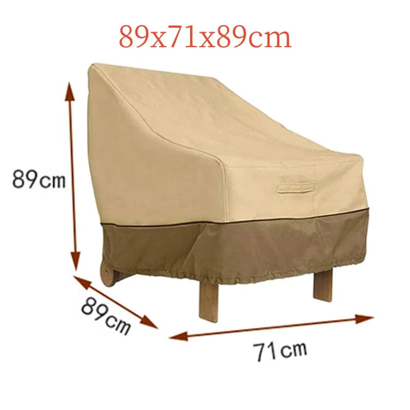 housse chaise haute moderne beige uni imperméable anti poussière polyester tissu poignées renforcées