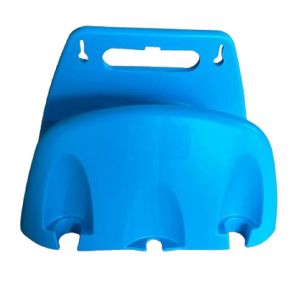 support mural tuyau arrosage bleu orange noir pistolet eau jardin utilitaireextérieur