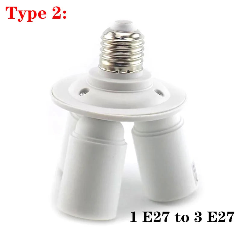 adaptateur E27 douilles led base lumiere support ajustable moderne blanc opaque