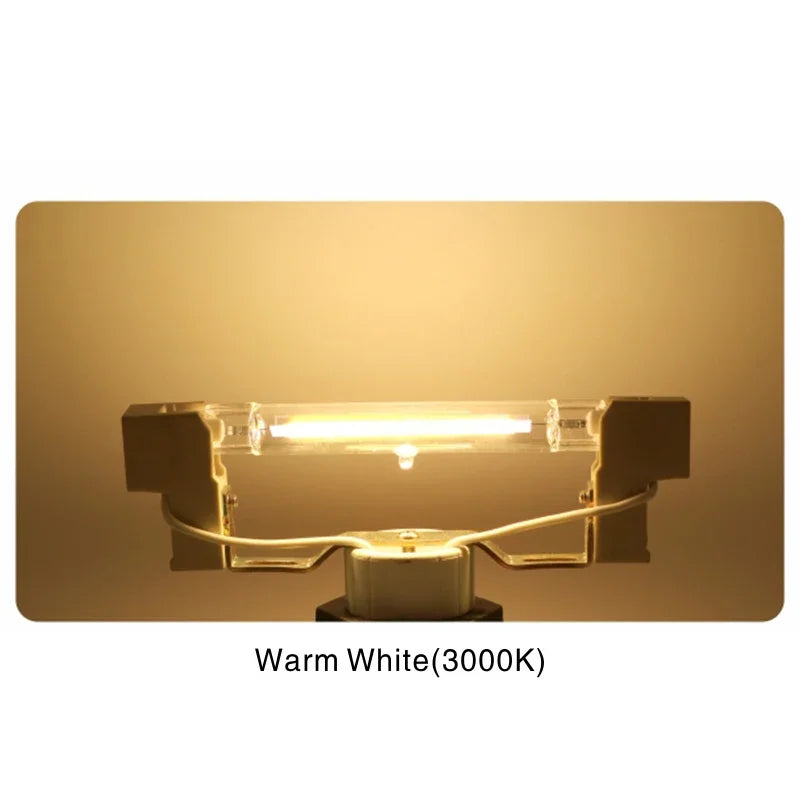 ampoule led r7s tube blanc moderne projecteur clips fixation intérieur salon