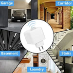 adaptateur lampe détecteur mouvement douille E27 moderne minimaliste blanc doré garage couloir