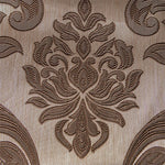 rideaux marron beige noir gris floral imprimé opacité classique anneaux inclusextérieur salon