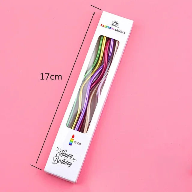 bougies holographiques violet vert bleu modernes pièces boîtes présentation transparentes