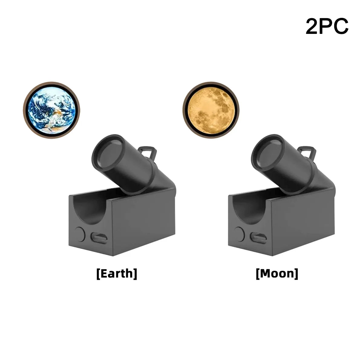 lampe led rechargeable usb projection lune atmosphère décoration murale ambiancé cratères terrestre spatial