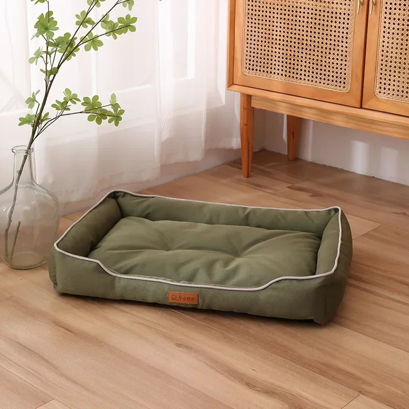 lit animal imperméable oxford gris vert bleu rouge moderne confortable tapis chiens saison