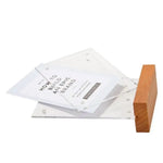 porte menu moderne acrylique bois clair fixation transparent support documents vertical horizontal