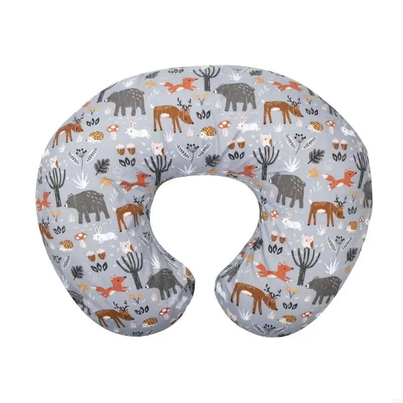 taies d'oreiller bébés unisexe coton animaux arc ciel étoiles fleurs moderne opaques gris bleu