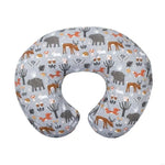 taies d'oreiller bébés unisexe coton animaux arc ciel étoiles fleurs moderne opaques gris bleu