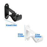 supports rideau fer noir blanc modernes tringle 22 28mm
