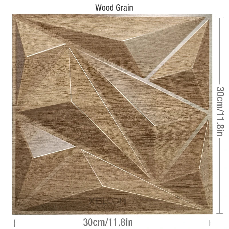 panneau décoratif 3d moderne triangles géométriques blanc adhésif opacité plastique