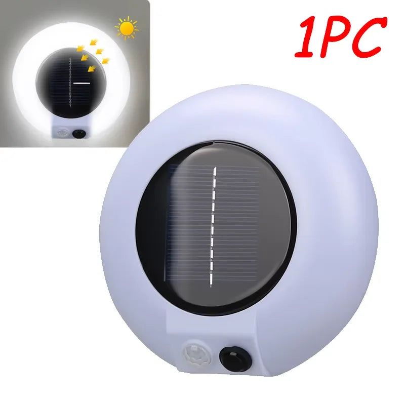 lampe solaire murale noire blanche moderne détecteur mouvement ip65 led autonomie panneau solaire contemporaine