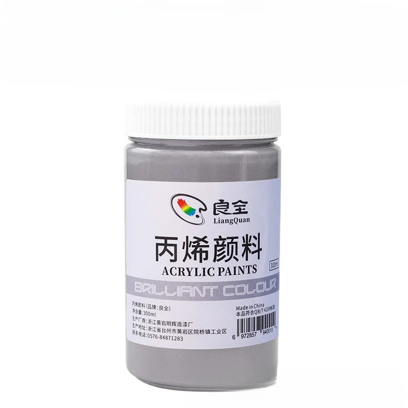 peinture acrylique métallique pigment or argent bronze 300ml art chinois restauration bouddha toile verre