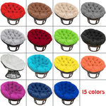 Coussin rond balançoire jardin gris clair