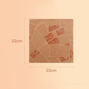 papier alimentaire ciré vintage motif journal carreaux burger sandwich frites emballage usage unique