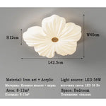 plafonniers moderne acrylique chrome plié blanc toucher interrupteur led couleurs réglables