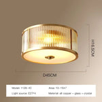 plafonnier moderne cuivre doré hexagonal transparent classique éclairage quotidien led 90 260v e27
