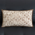 housse coussin polyester géométrique beige marron nordique contemporain adhésif tassel decoration intérieur voiture