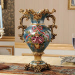 Vase blanc style européen pour table de salon