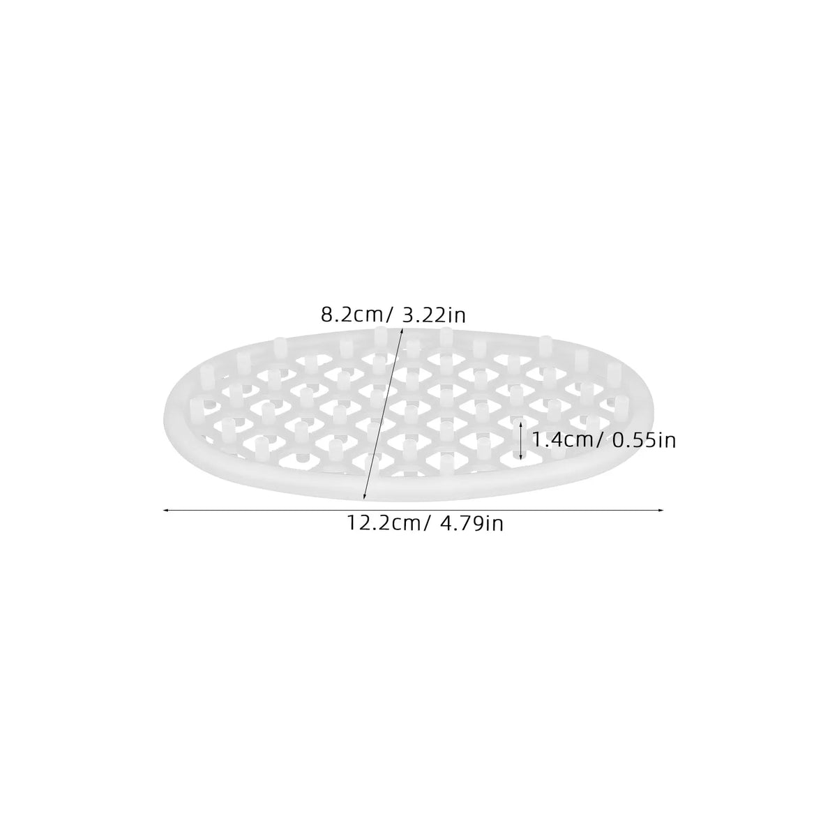porte savon silicone drainage moderne blanc translucide hexagonal salle bain évier