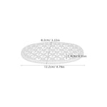 porte savon silicone drainage moderne blanc translucide hexagonal salle bain évier