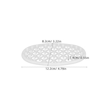 porte savon silicone drainage moderne blanc translucide hexagonal salle bain évier