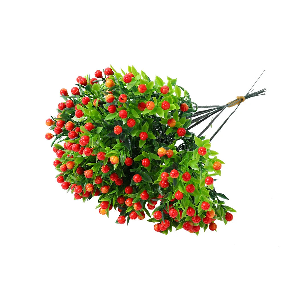 bouquet artificiel fleurs feuilles modernes minimaliste extérieur intérieur décoration anniversaire 22cm