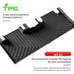 tapis sol voiture noir rayures diagonales moderne waterproof eyelets fixations