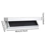 étagère murale bois moderne étagère flottante compartiment caché salon blanc noir vis fixations
