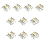 connecteurs led transparent dorés broches 24v moderne technologique 10mm gauche droite