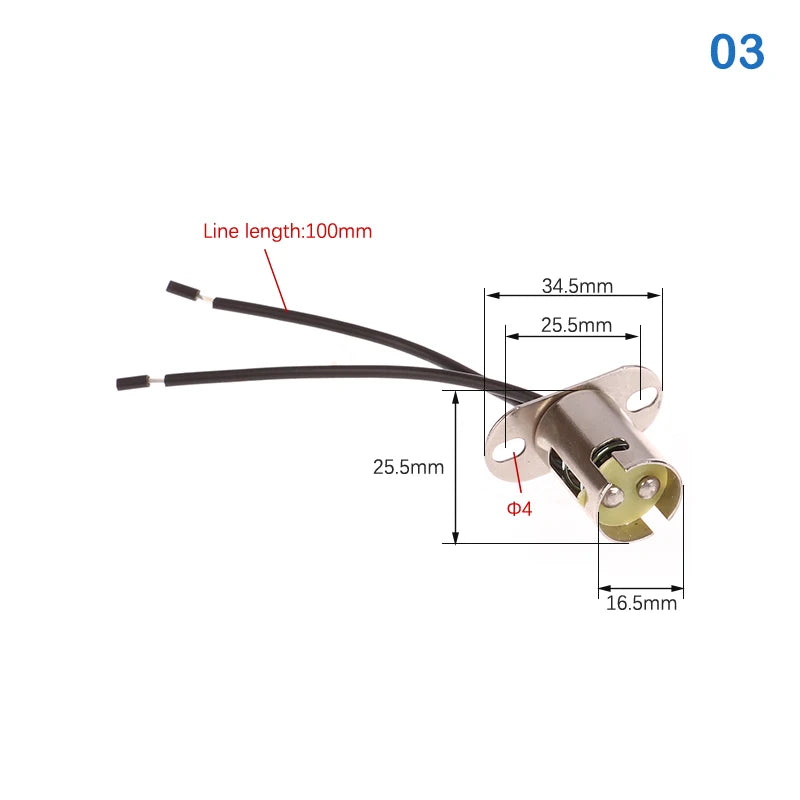 support lampe métal argenté noir industrielle fil électrique douille lampe fixations trou plaque métal