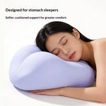 oreiller concave mousse 3d fibre bambou support dos fesse moderne violet opaque